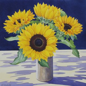 Naturaleza Muerta con Girasol de Christopher Ryland